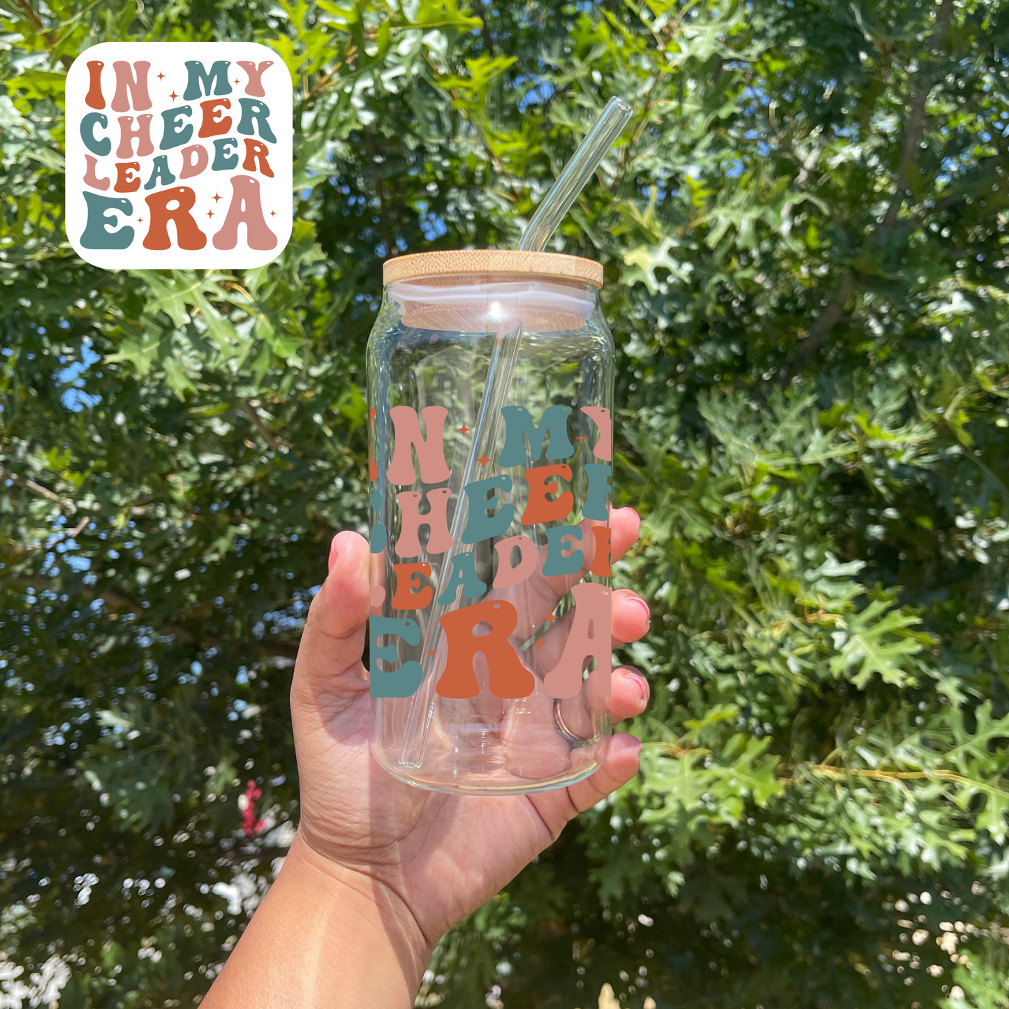 Cheer Era Glass Can - Boho
