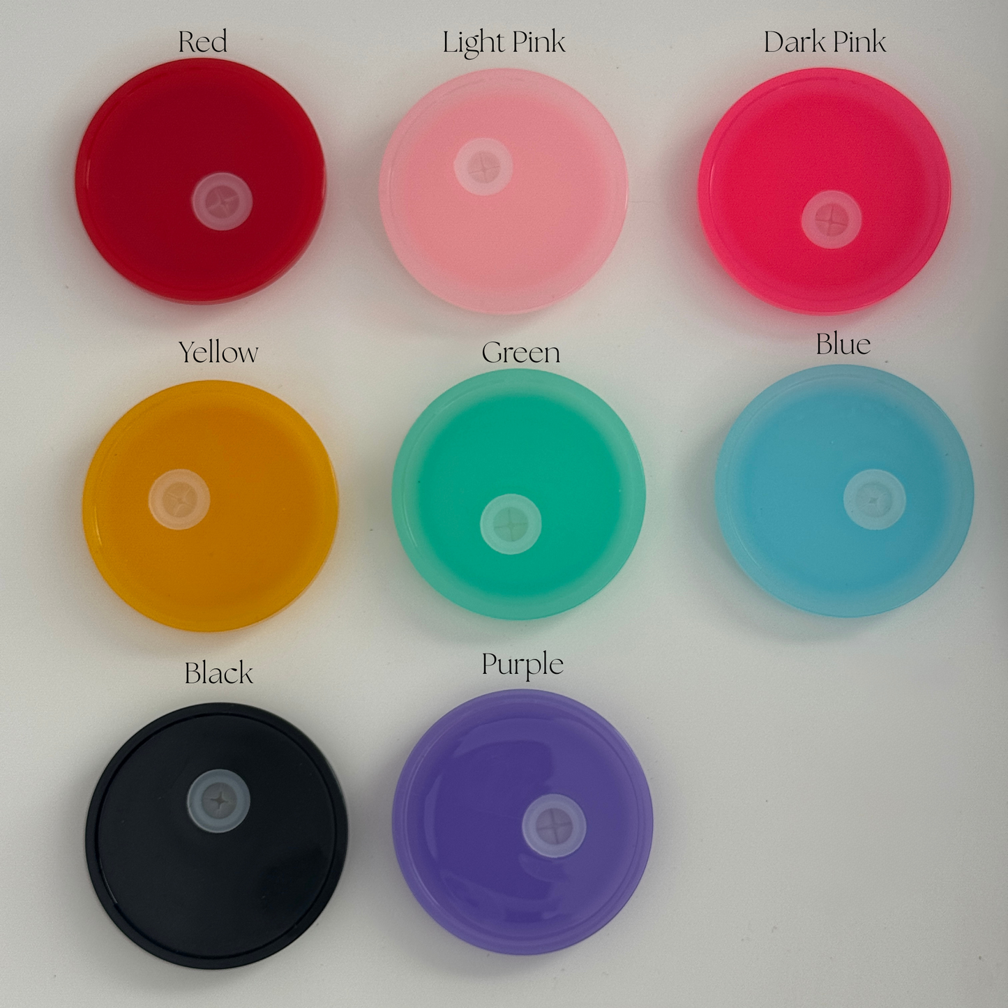 Glass Can Color Lid
