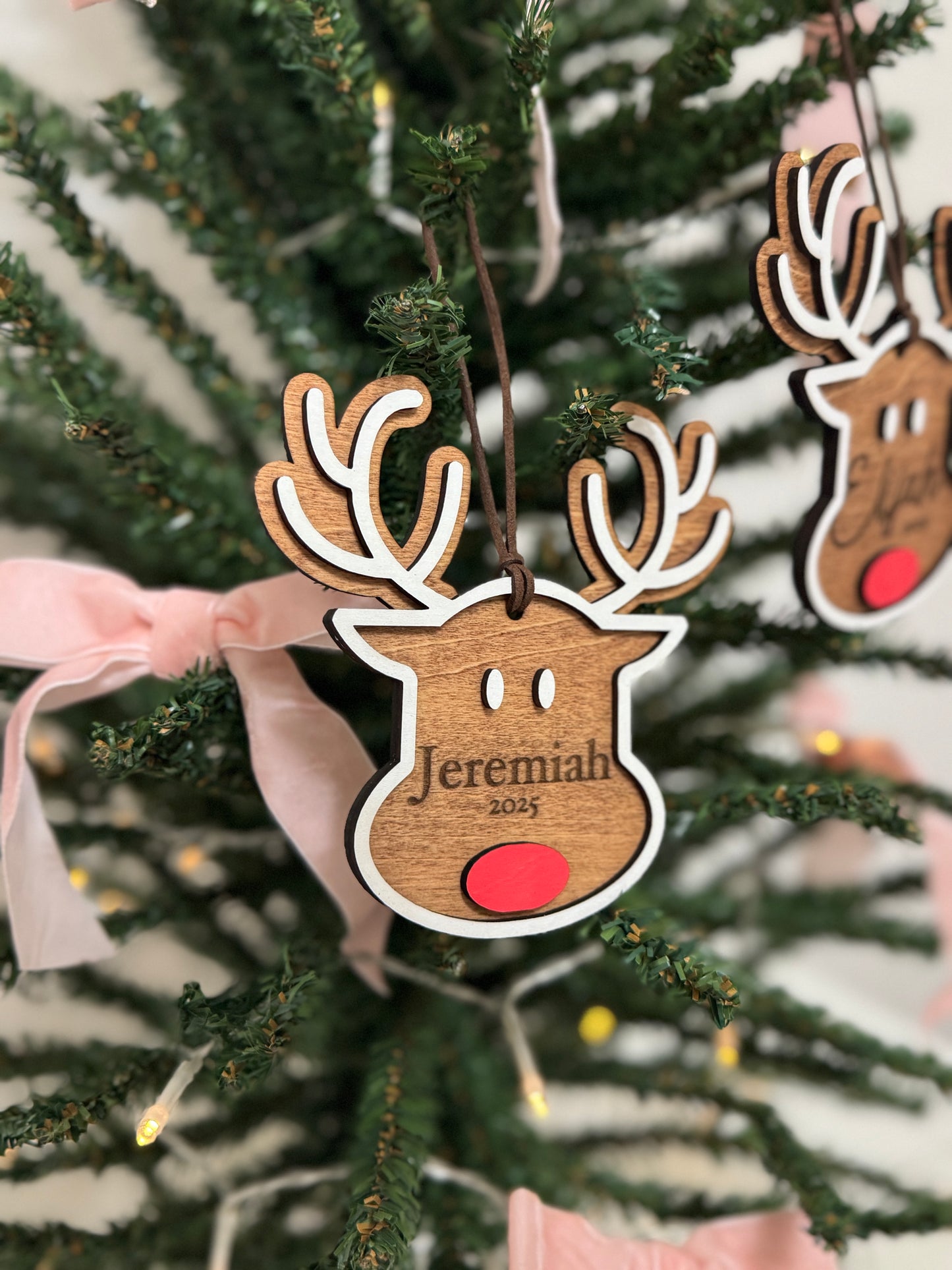 Personalized Reindeer Ornament