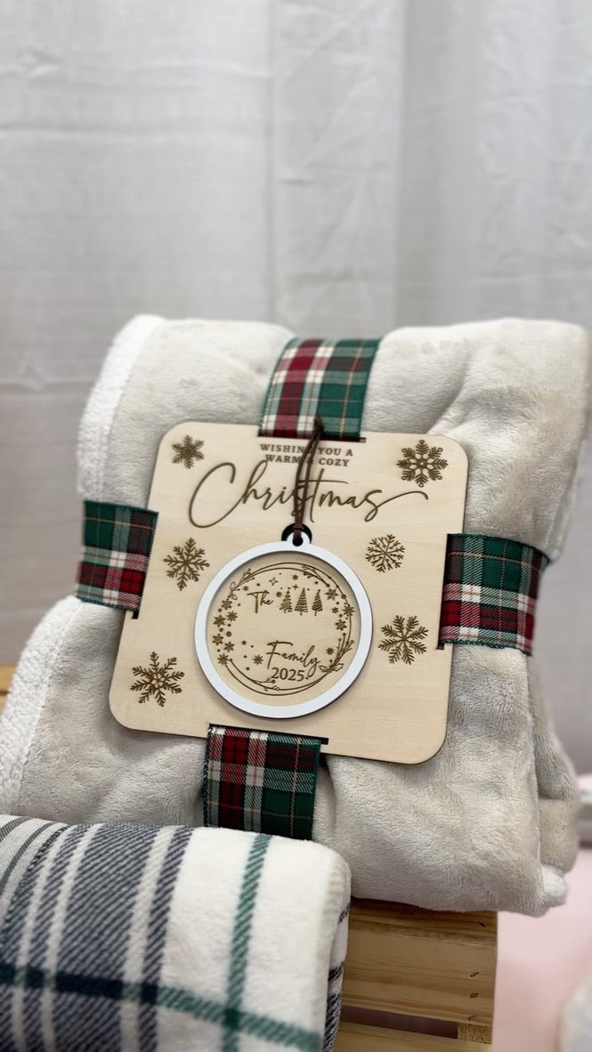 Personalized Blanket & Ornament Set