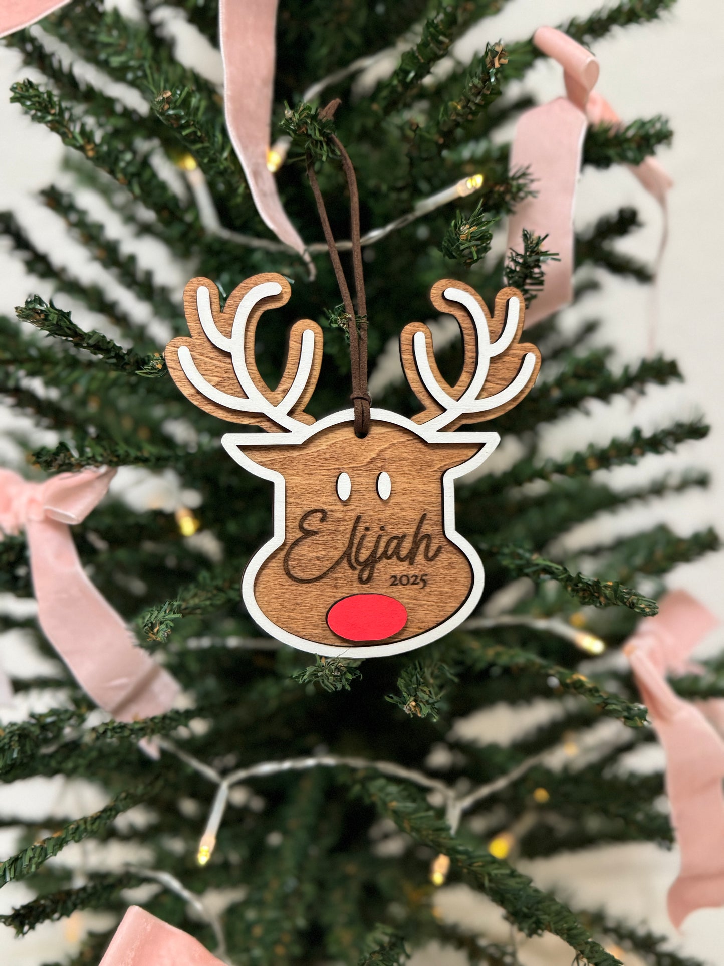 Personalized Reindeer Ornament