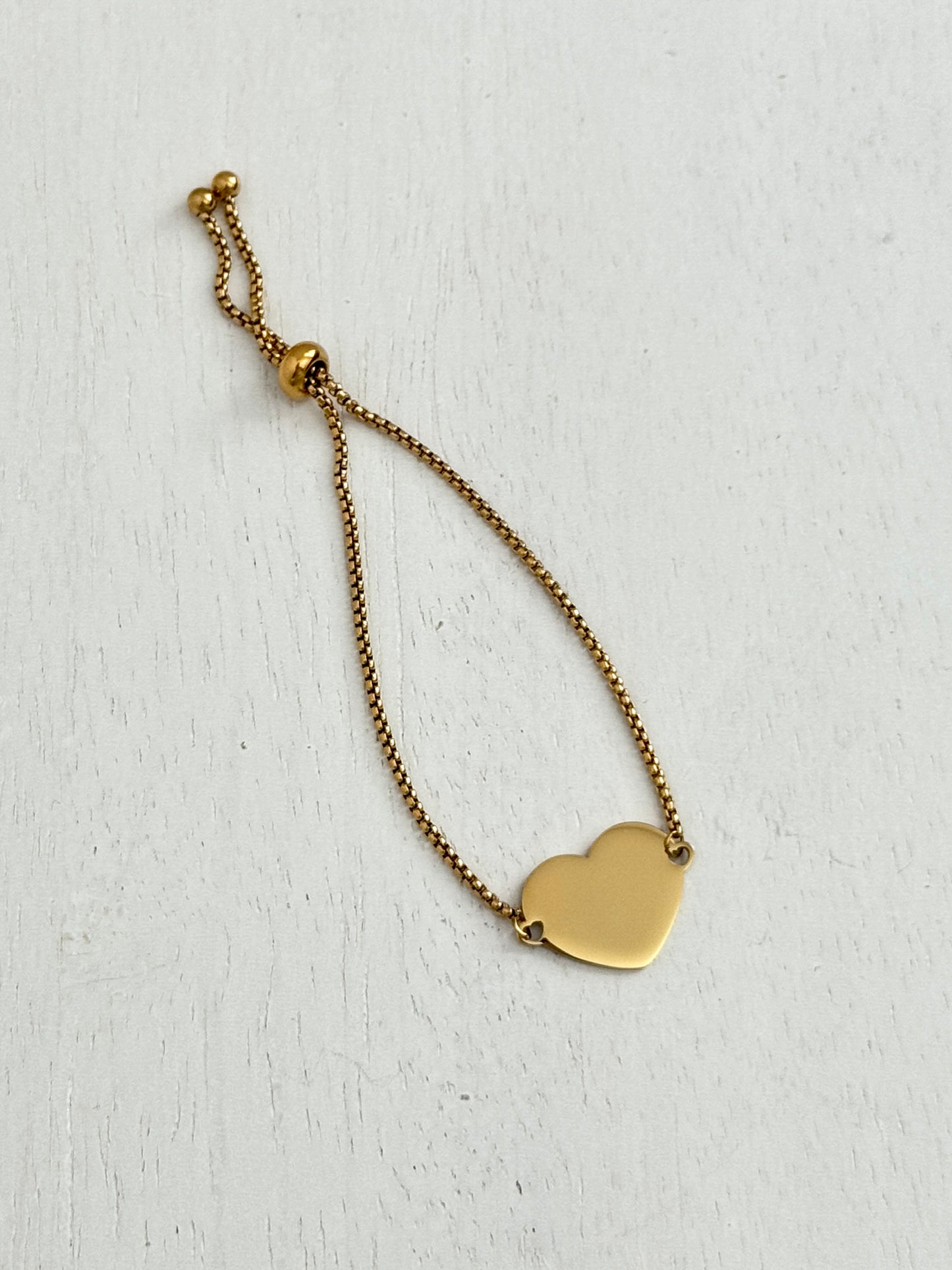 Personalized Heart Adjustable Bracelet