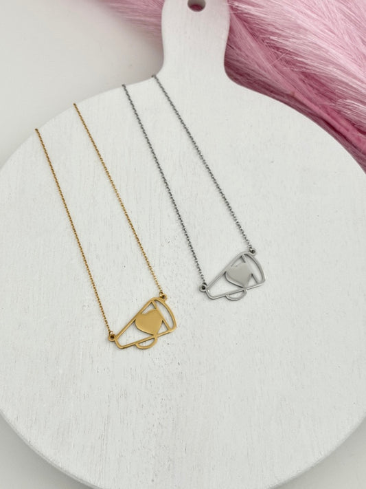 Personalized Megaphone Necklace