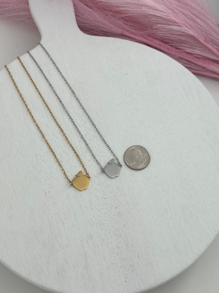 Personalized Apple Necklace