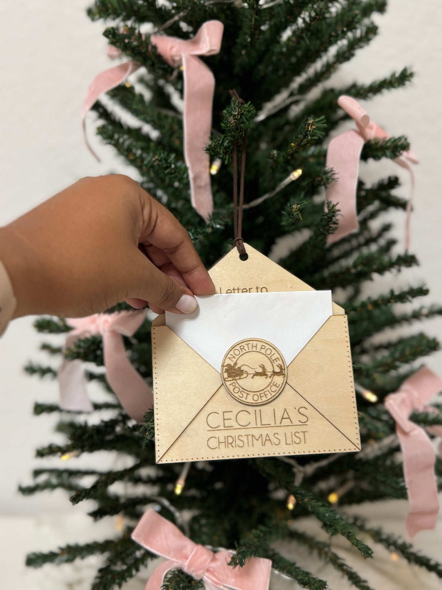 Personalized Letter To Santa Ornament With Printable Letter