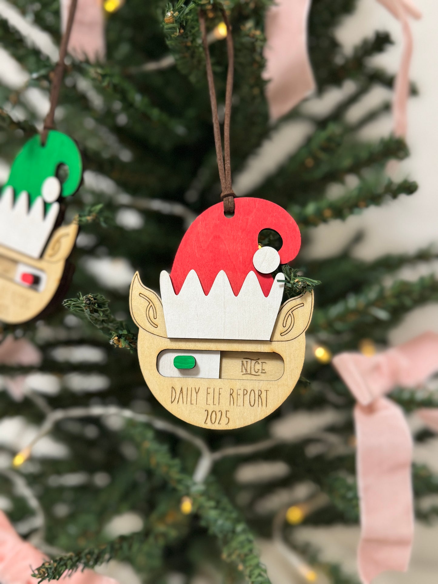 Personalized Naughty/Nice Elf Ornament