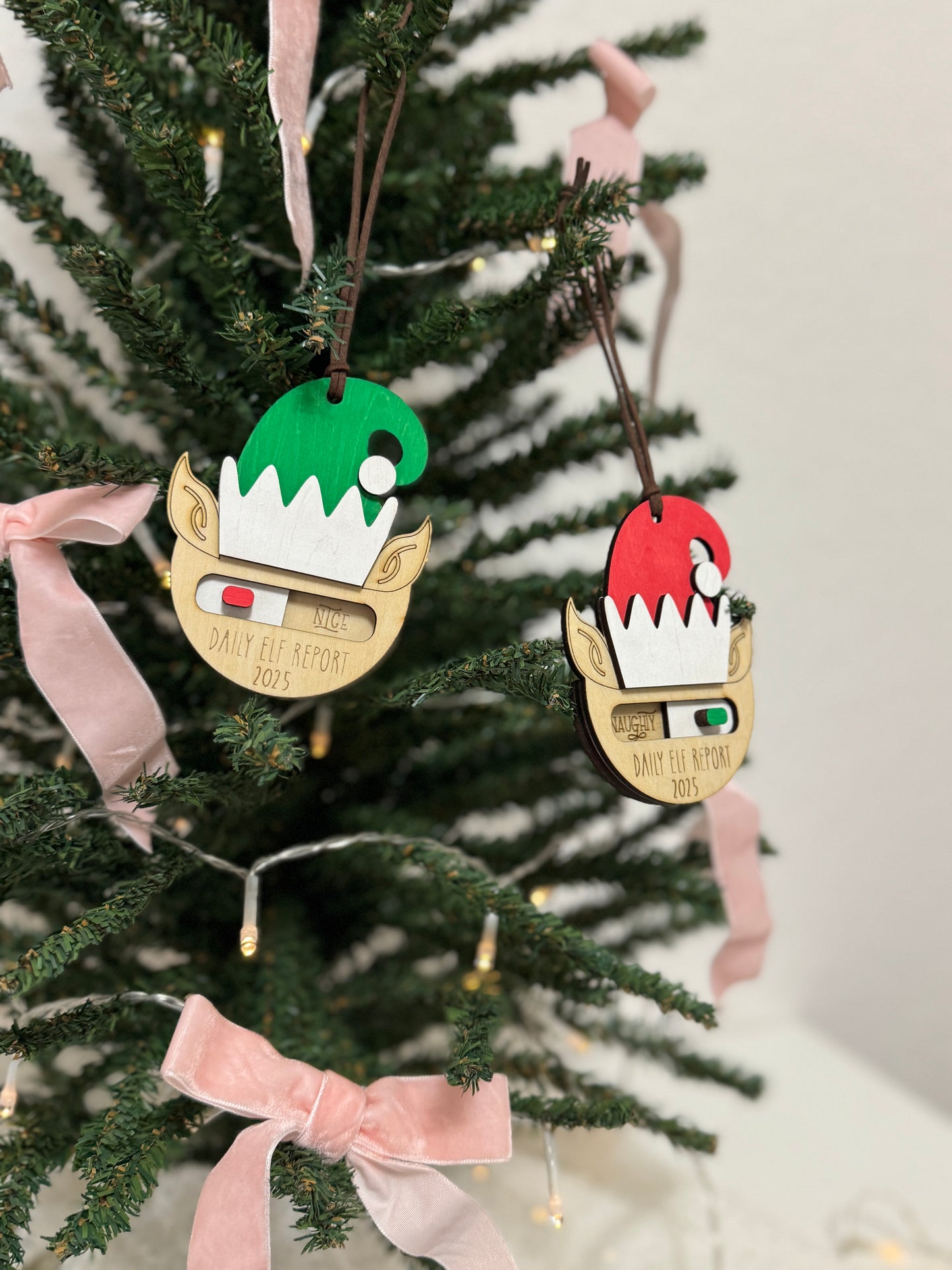 Personalized Naughty/Nice Elf Ornament