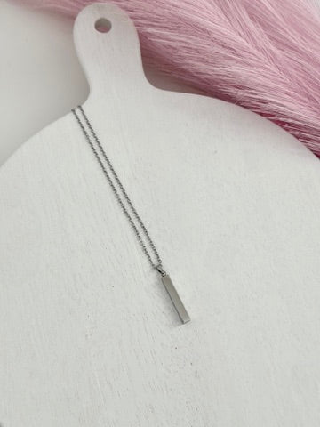 Personalized Four Sided Bar Necklace