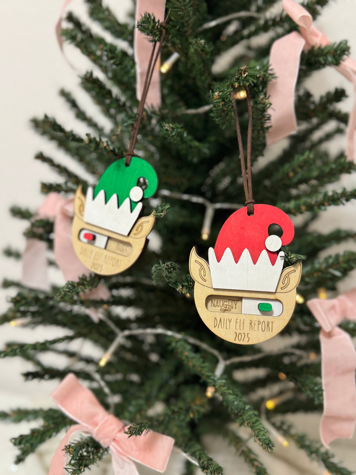 Personalized Naughty/Nice Elf Ornament