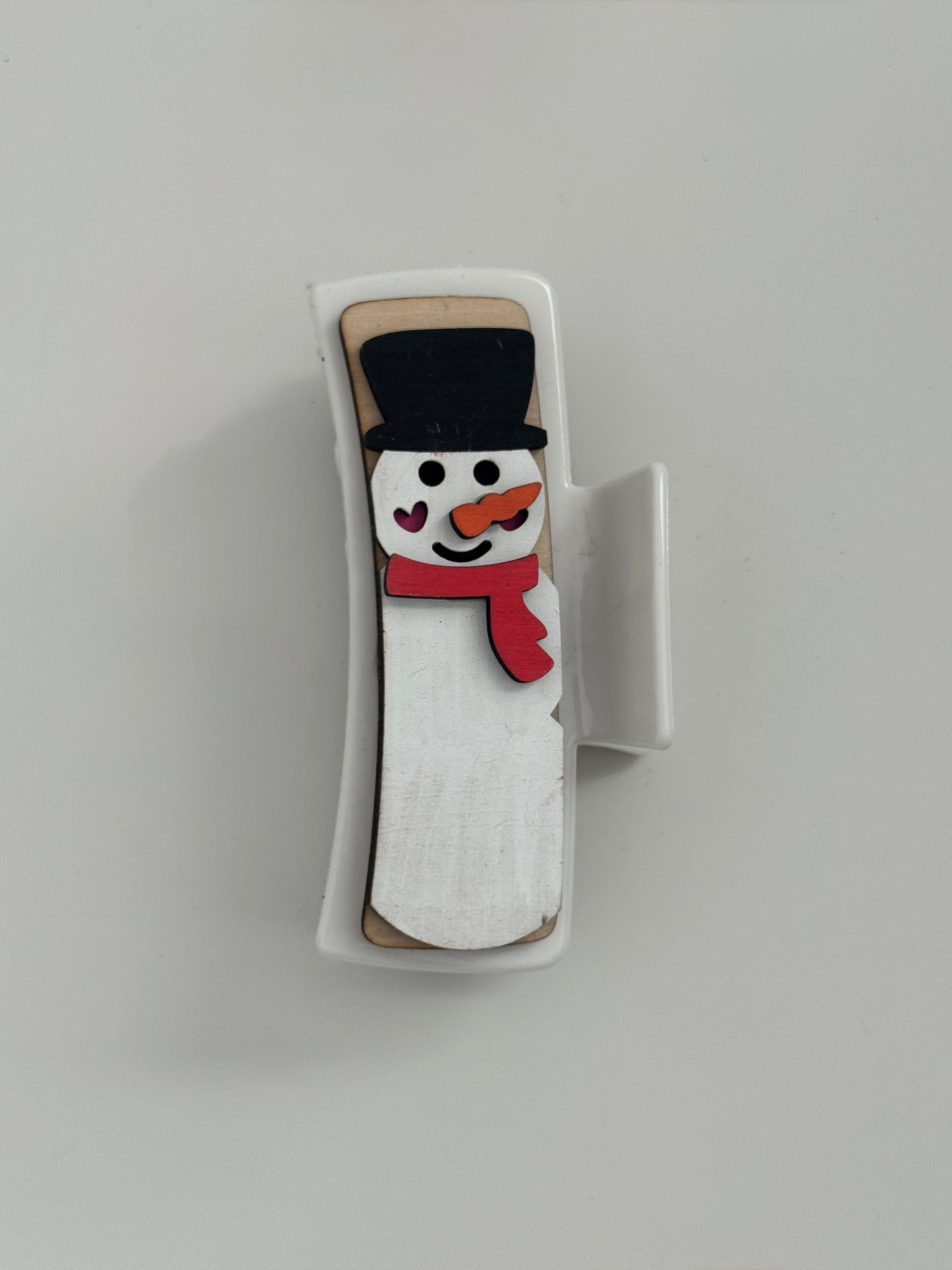 Snowman Claw Clip