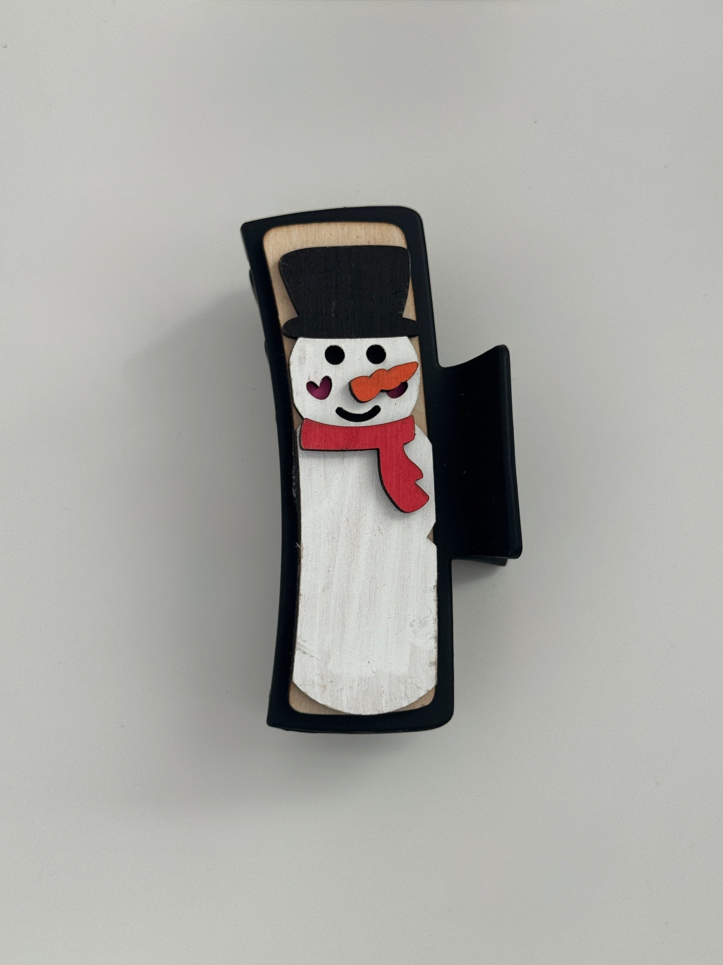 Snowman Claw Clip
